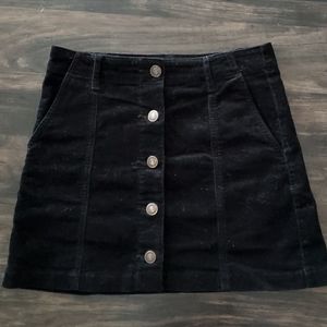 H&M Short Button-Up Skirt